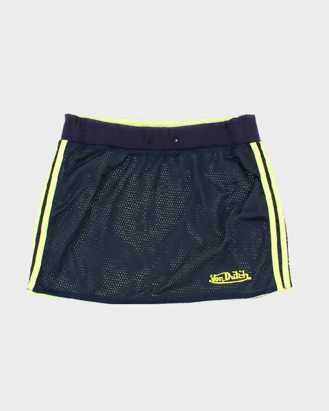 Women's Vintage 00s Reversible Von Dutch Mini Skirt - S boho skirt vibe