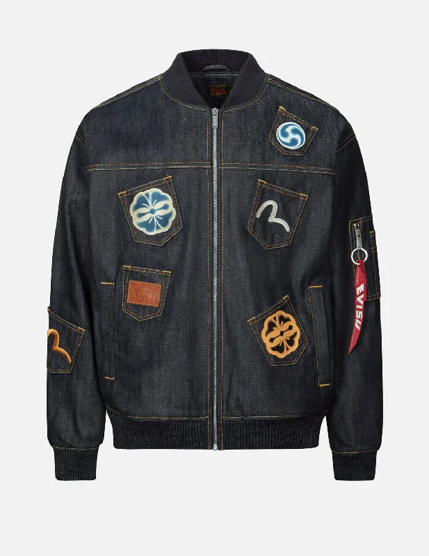 Multi-logo and Multi-pocket Relax Fit Denim Jacket Notch Collar Jacket Peter Pan Collar Jacket Cowl Neck Jacket Multi-logo and Multi-pocket Relax Fit Denim Jacket Notch Collar Jacket Peter Pan Collar Jacket Cowl Neck Jacket