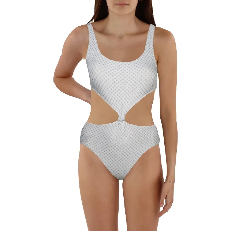 Solid & Striped Womens The Bailey Knit  One-Piece Swimsuit Floral Bikini Top
