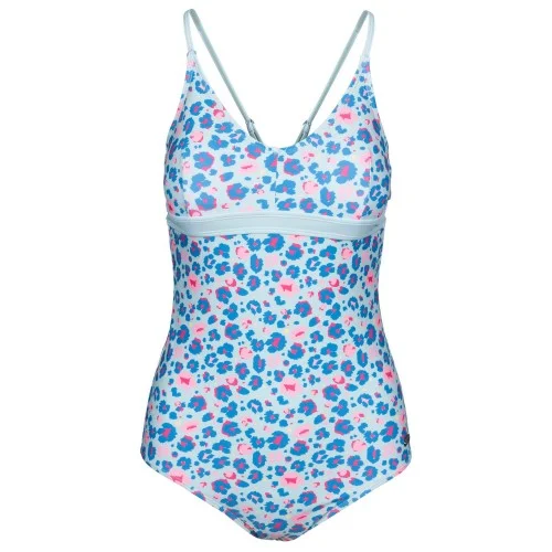 Trespass Womens/Ladies Mimi Leopard Print One Piece Swimsuit Plunge Back Swimsuit